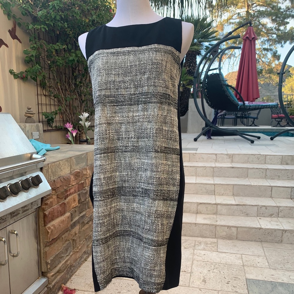 Boss Professional Dress Black & White with Pockets
